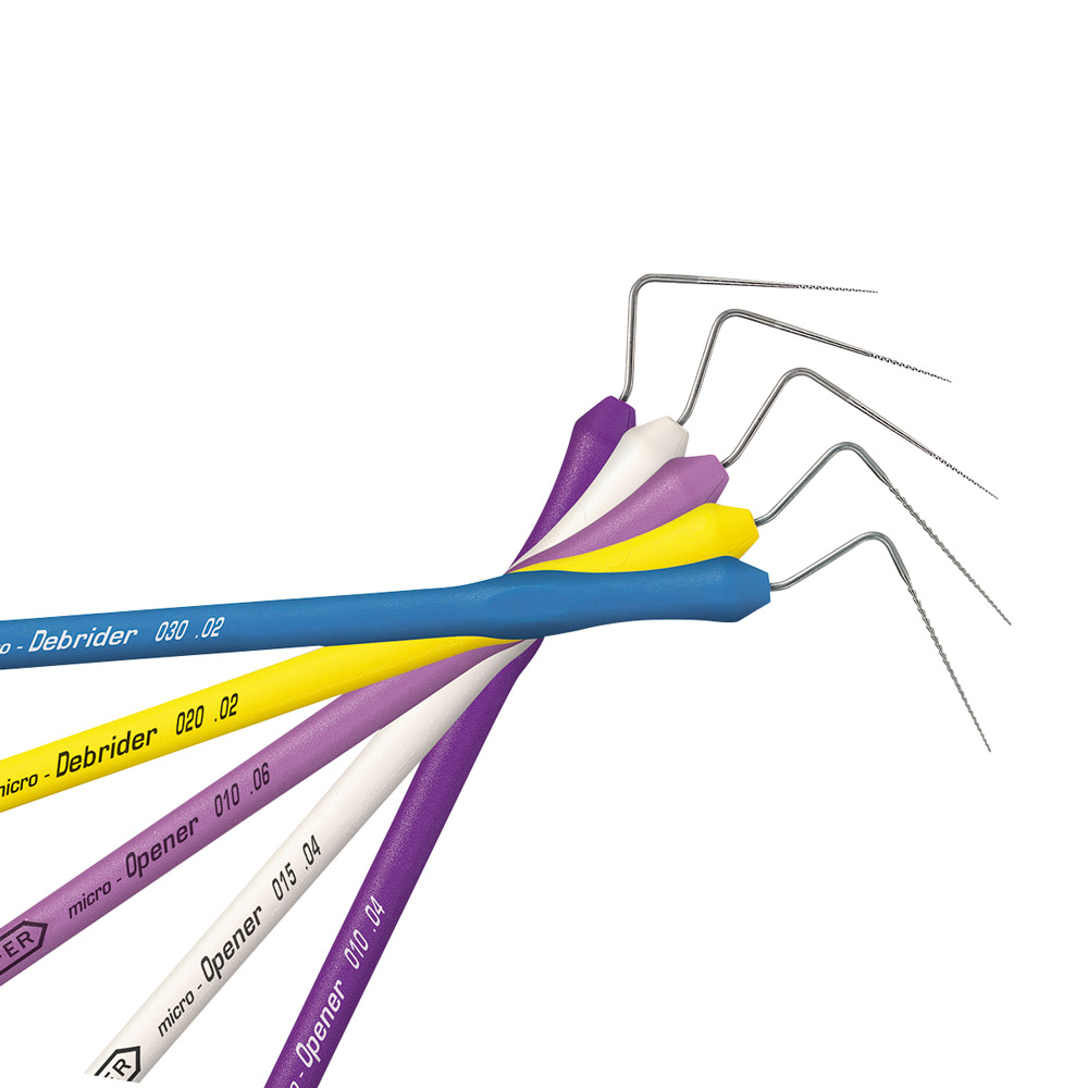 MicroOpener Taper.04 und Taper.06 Instrumente für die manuelle